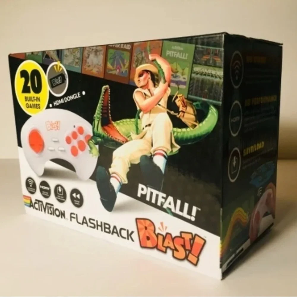 New At Games Legends Flashback BLAST! 12 Built-In Games Controller.